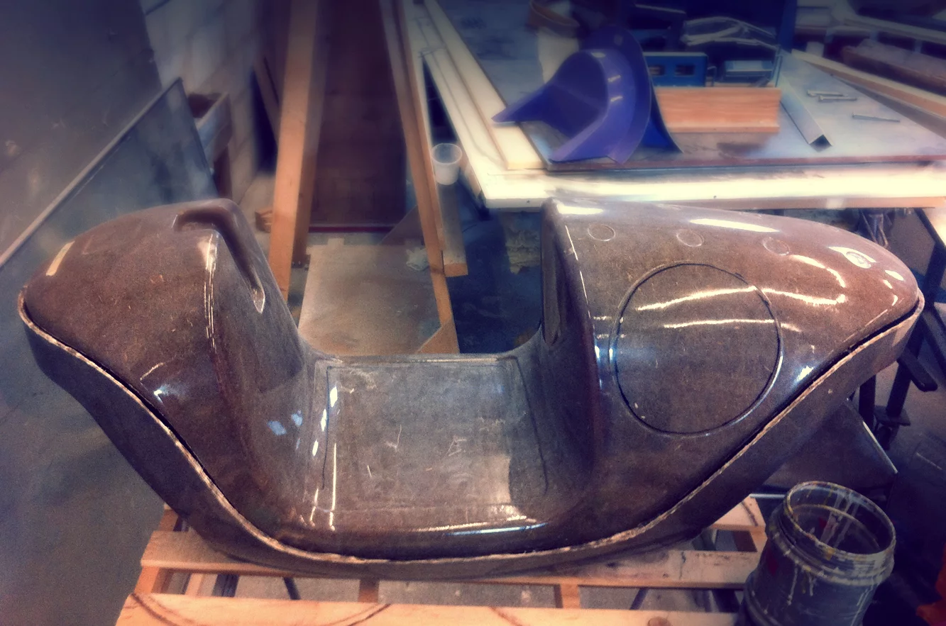 The monocoque body made from natural fiber-reinforced composites (Photo: Waarmakers)