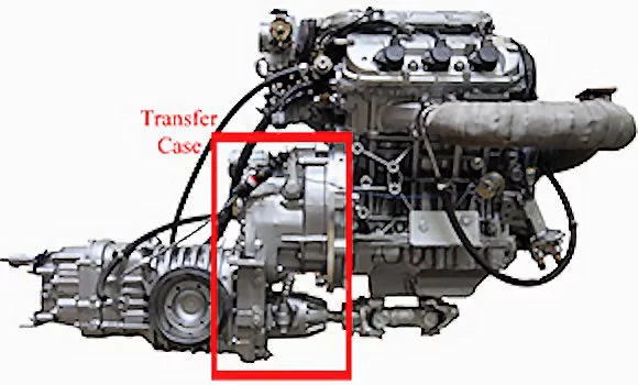 The Panther's transfer case can direct power to the Panther Jet or to the front-wheel transmission (Photo: WaterCar)