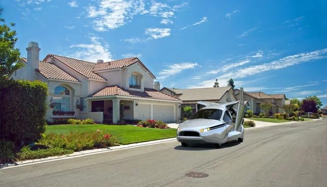The TF-X is a four-seat flying commuter car concept