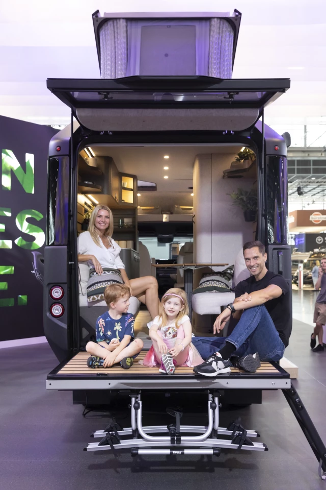 With just over 770 lb of capacity, the tailgate is meant to hang out on