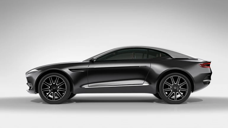 The DBX concept featured an in-wheel electric powertrain