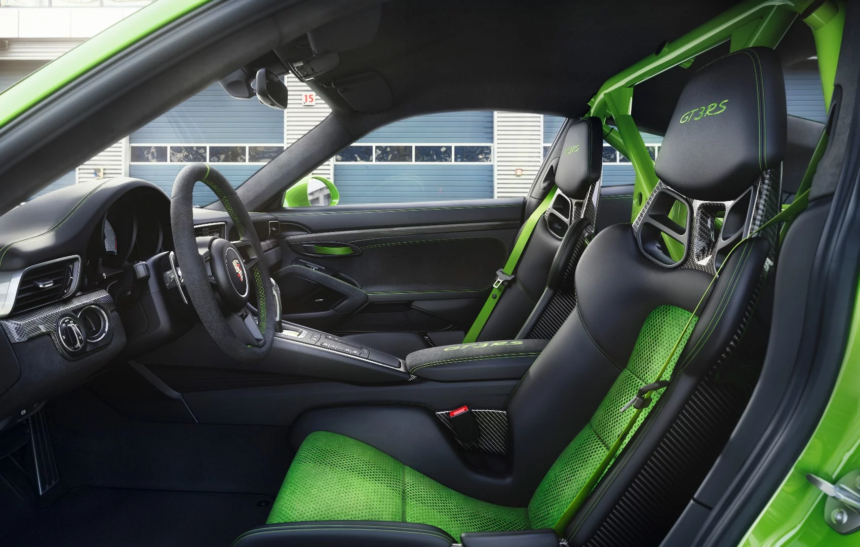 2018 Porsche 911 GT3 RS: interior is stripped back and sporty without quite making it to Spartan