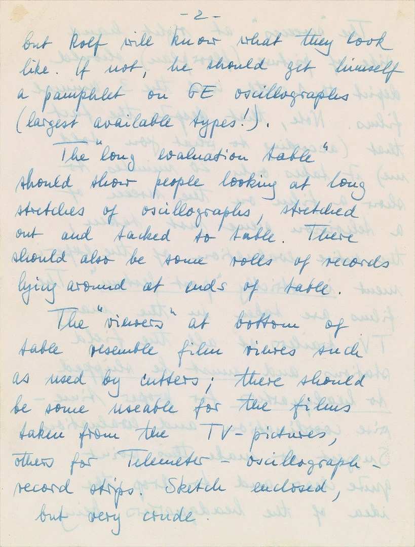 Letter from von Baun suggesting how to make illustrations of space computers more believable p3