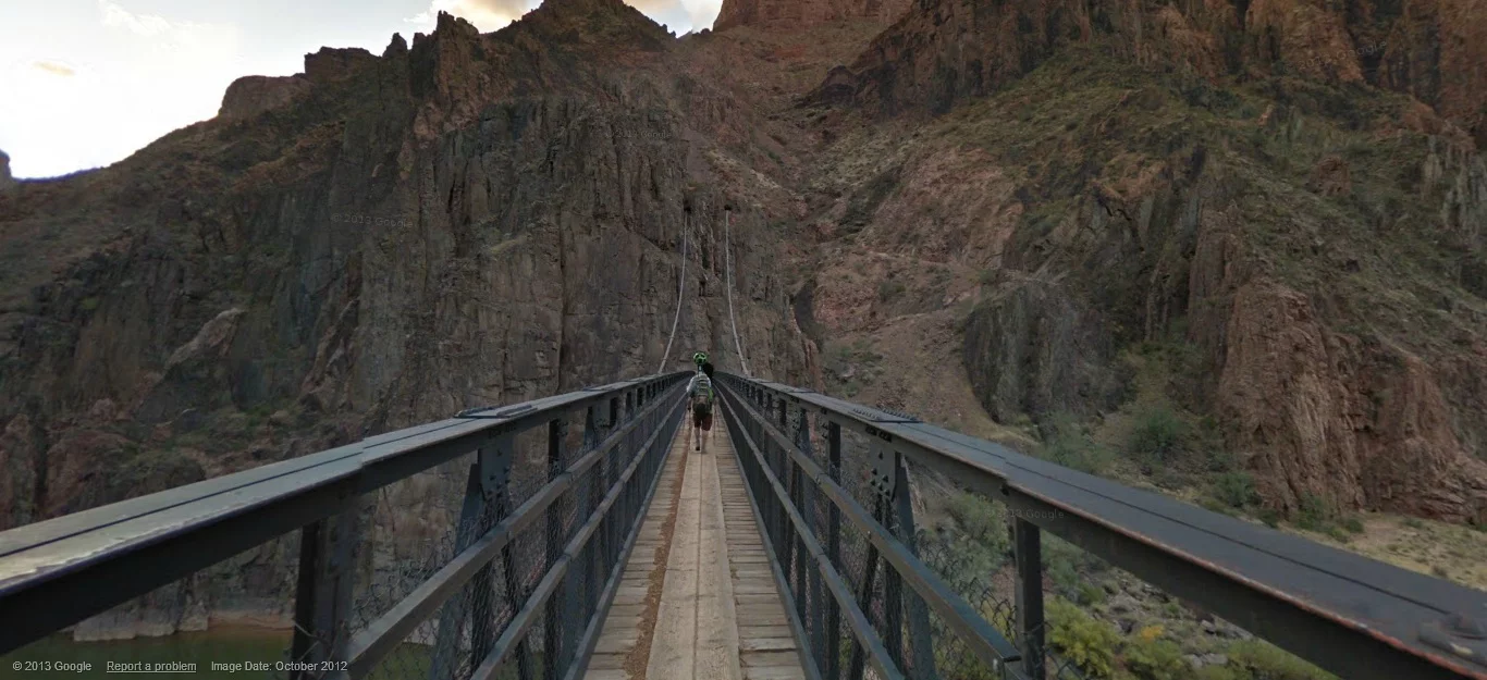The team also recorded some well-known trails and landmarks in the area, including the Bright Angel Trail, South Kaibab Trail, Phantom Ranch, South Rim Trail, and Meteor Crater