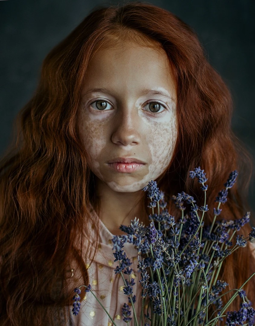 Irina Bunyatyan: Girl with lavender - 1st Place in Portrait, Professional
