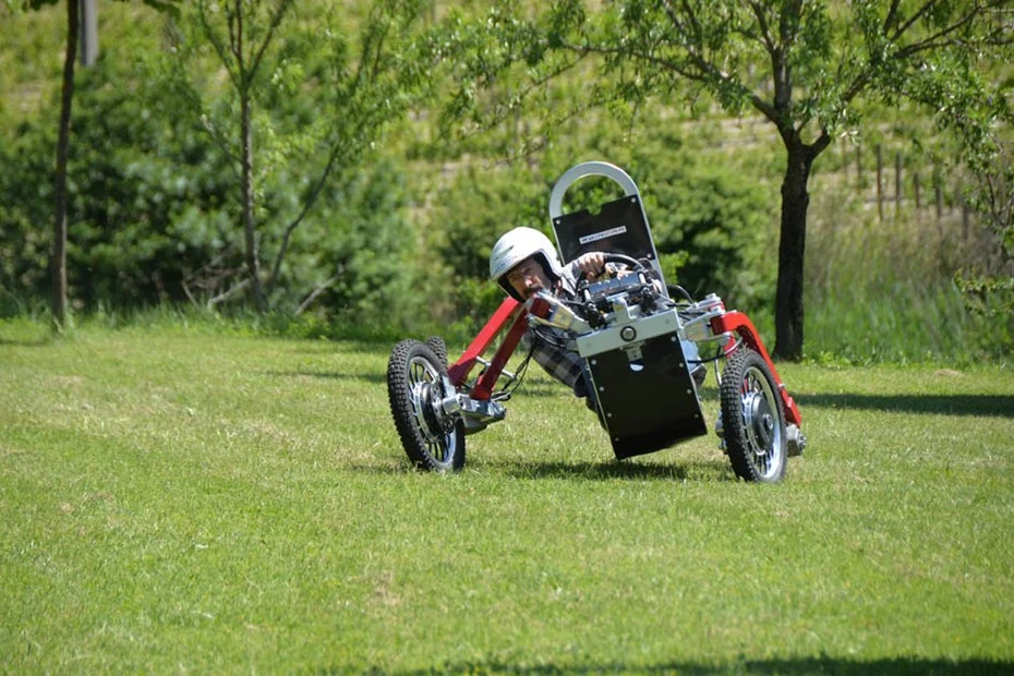 The Swincar is powered by four wheel motors