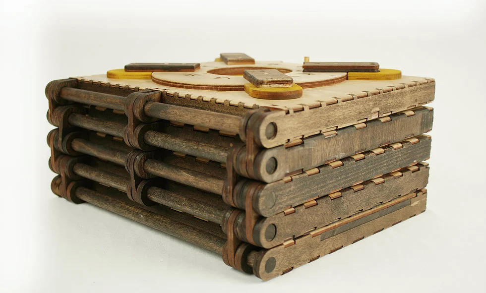 The book is made up of five individual puzzle pages