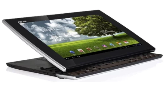 The ASUS Eee Pad Slider is a unique combination of tablet and notebook, featuring a sliding QWERTY keyboard