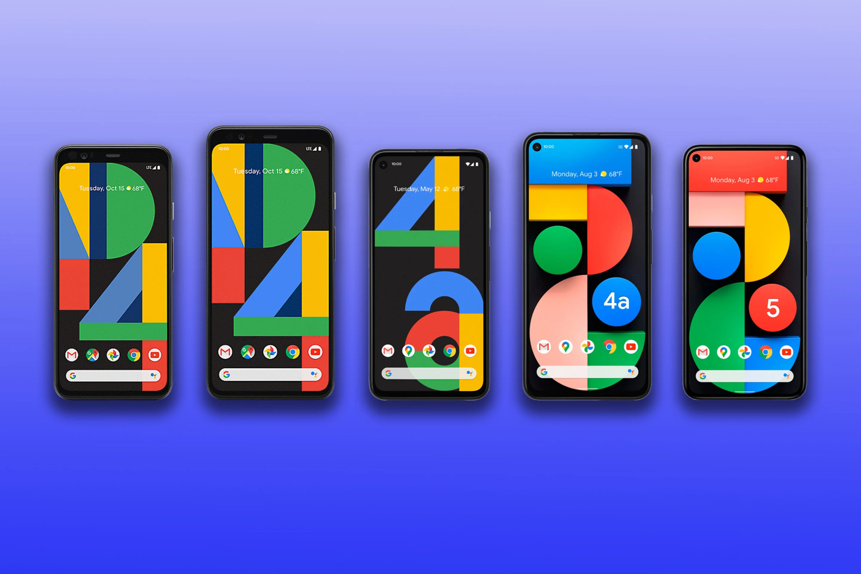 Google Pixel phone comparison: Pixel 4, 4 XL vs. 4a, 4a 5G and Pixel 5