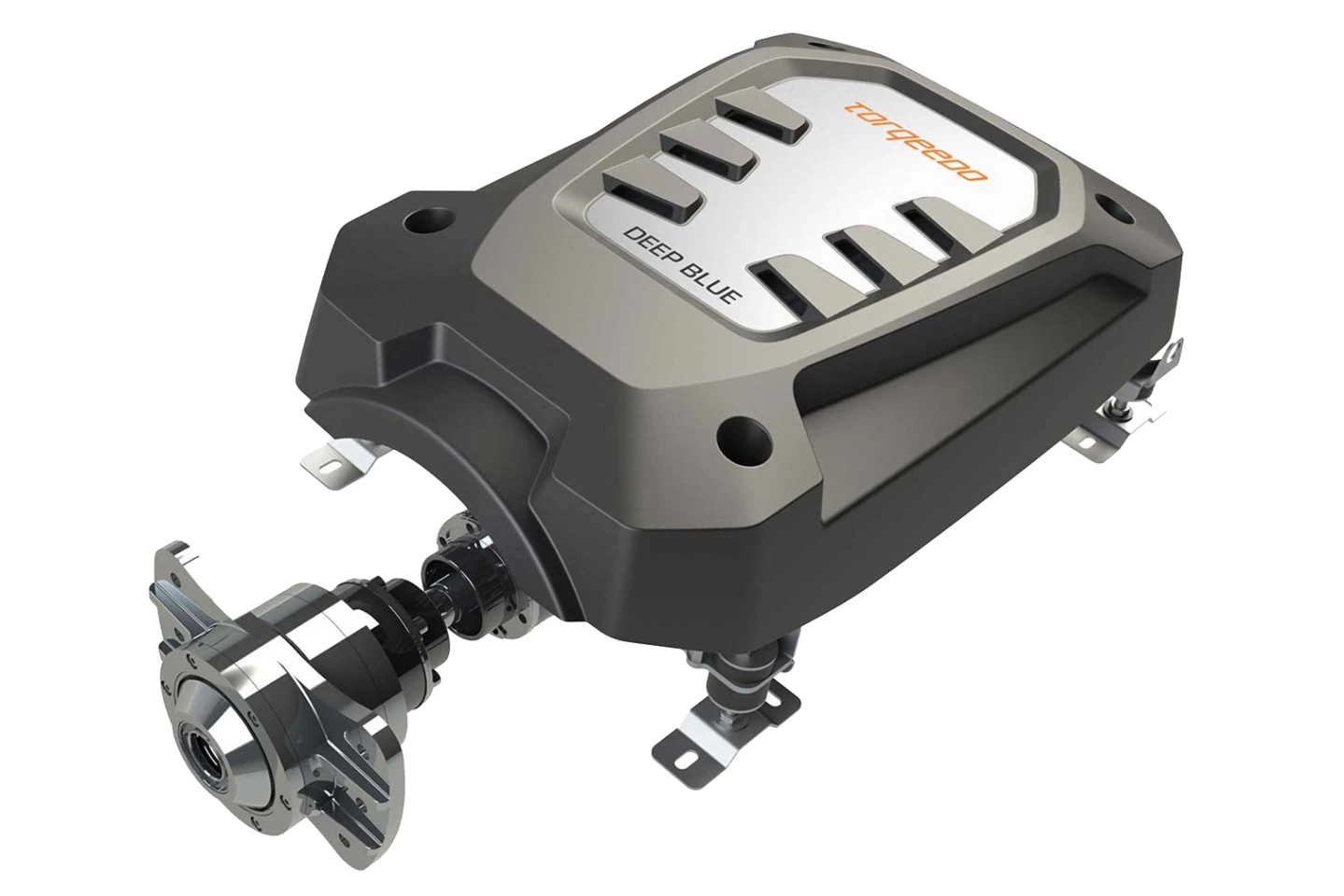 The Torqeedo Deep Blue 100i 2400 used in the Frauscher 740 Mirage Air is designed specifically to power planing motorboats. The system’s direct-drive design spins to 2,400 rpm and delivers prodigious torque at low rpm