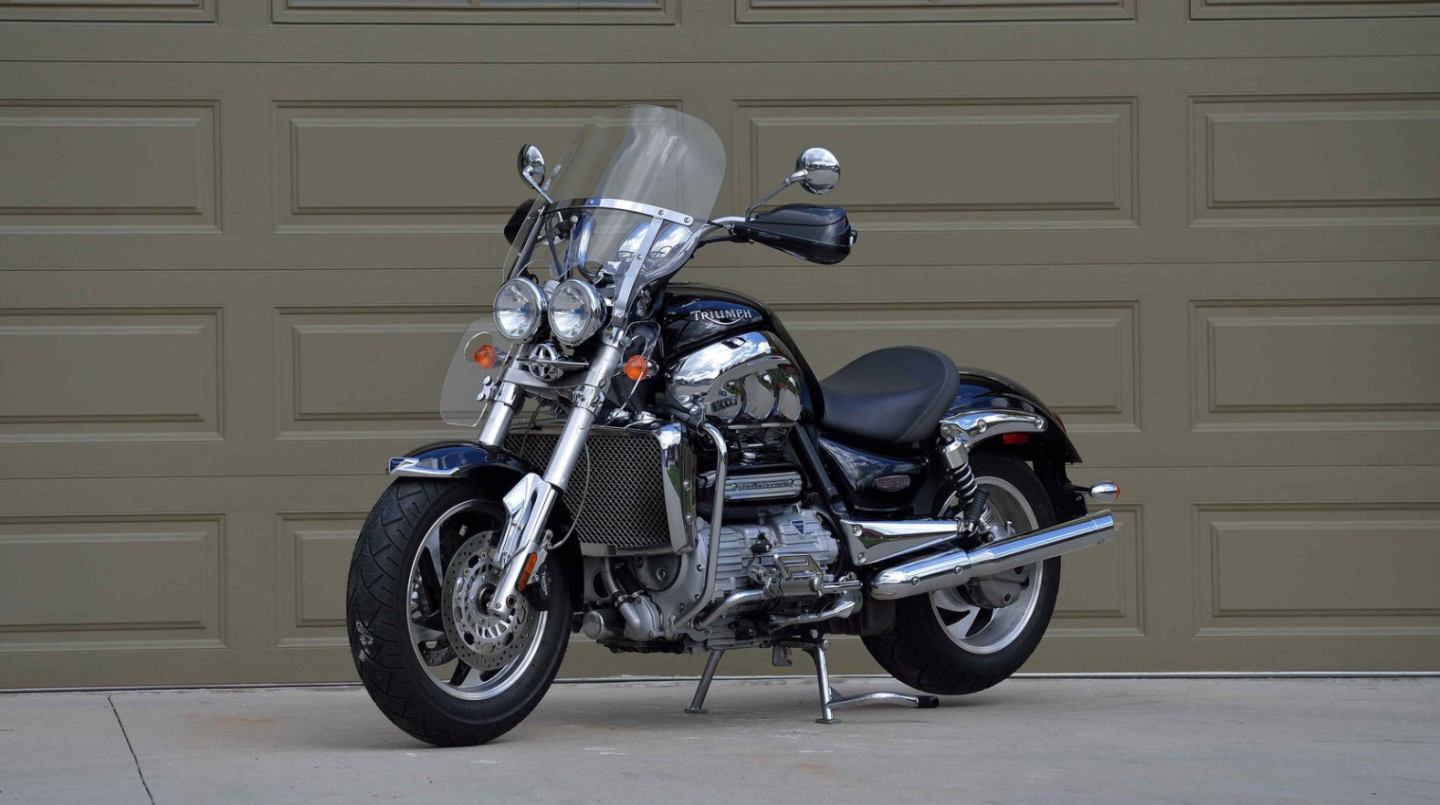 The Triumph Rocket III was one of the bikes which spearheaded the revitalization of the Triumph name, with a stonking 2.3 liter three-cylinder motor and shaft drive. Right now, the landmark machine appears to be at it's cheapest point ever. This one sold in excellent condition for just $5,225 Auction Description