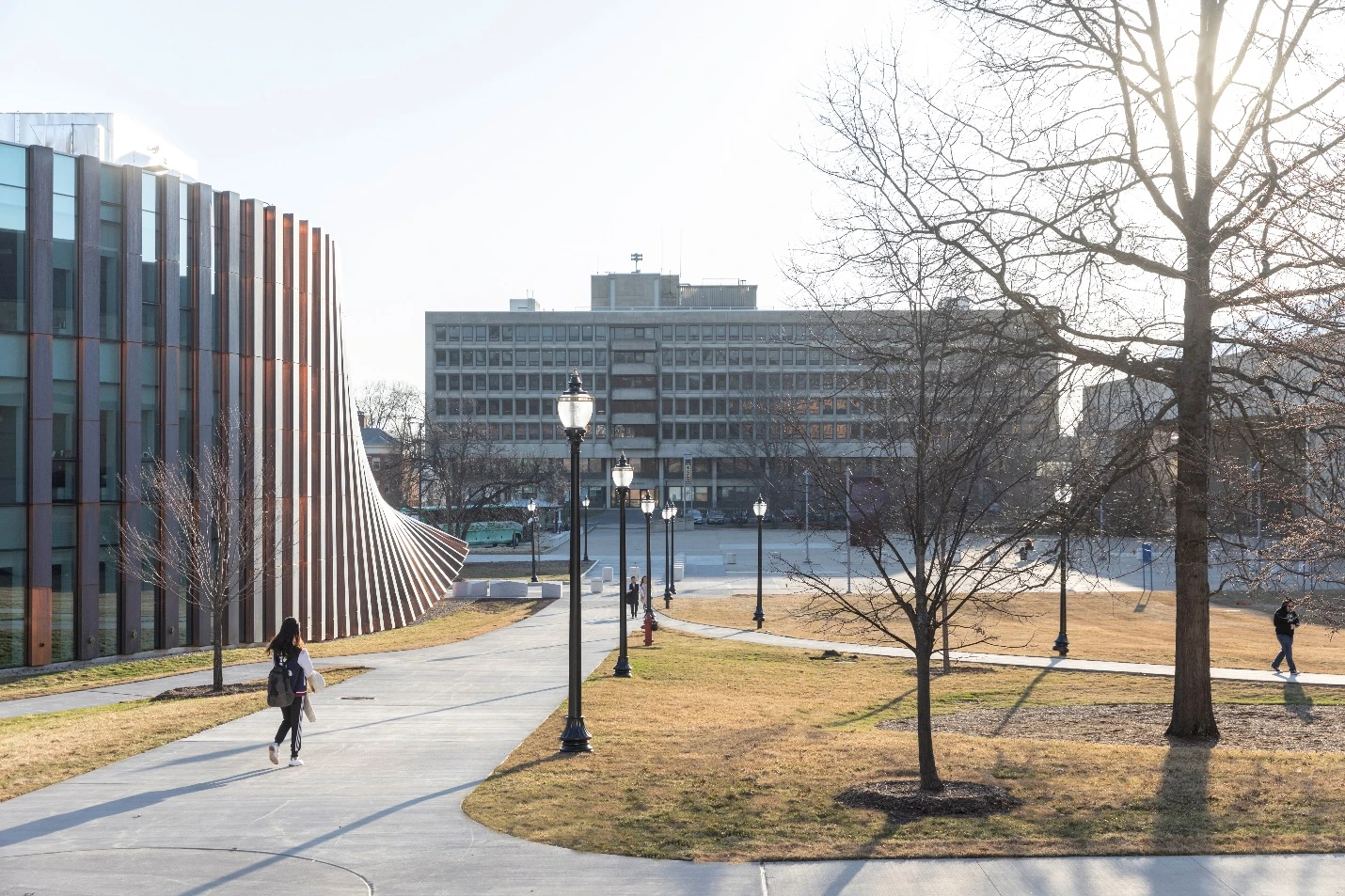 The Business Innovation Hub's most striking feature is its copper facade