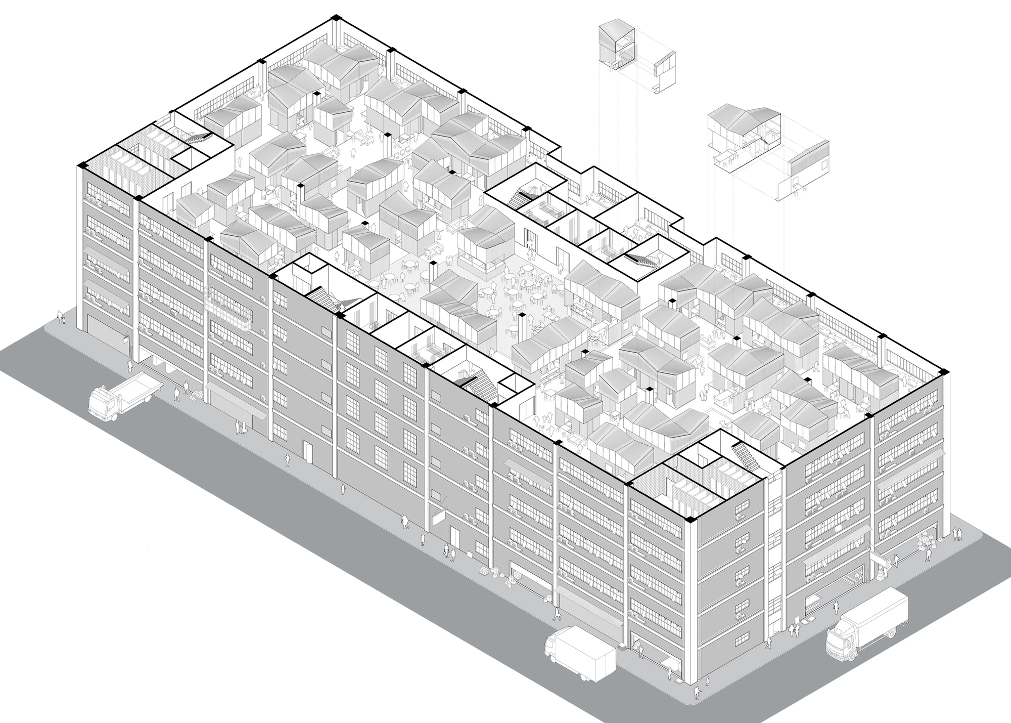 Architectural drawing of a Bamboo Micro House (Image: AFFECT-T)