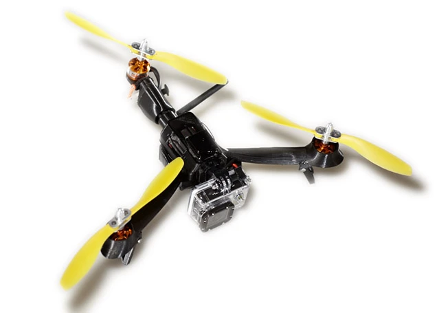 The drone has a battery runtime of about 20 minutes
