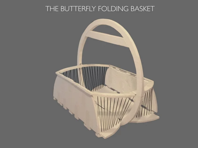 The folding basket costs extra