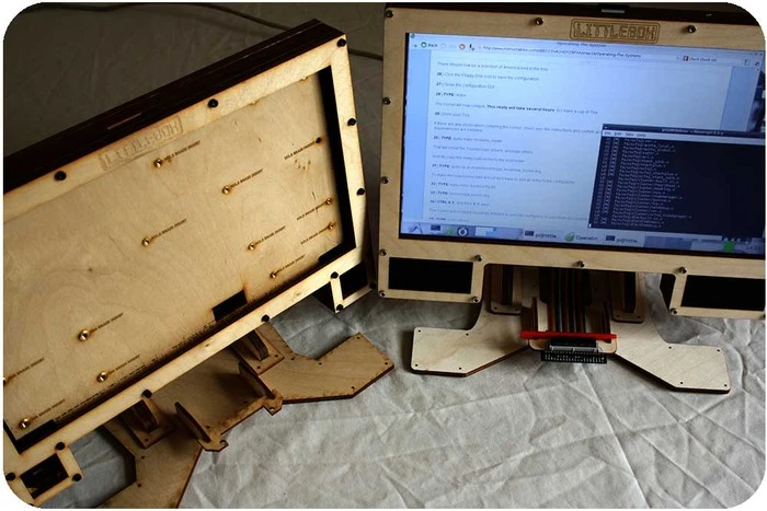 The 14-in 1366 x 768 widescreen LCD panel is backlit with LEDs and, as an option, comes with resistive touch detection