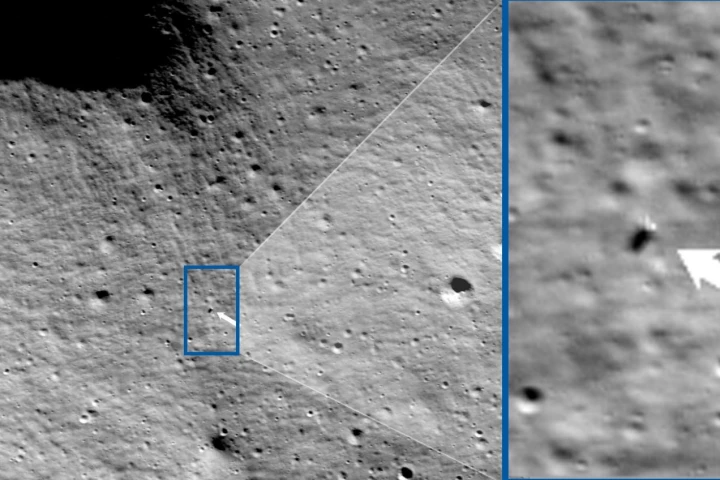 NASA's Lunar Reconnaissance Orbiter finds Odysseus