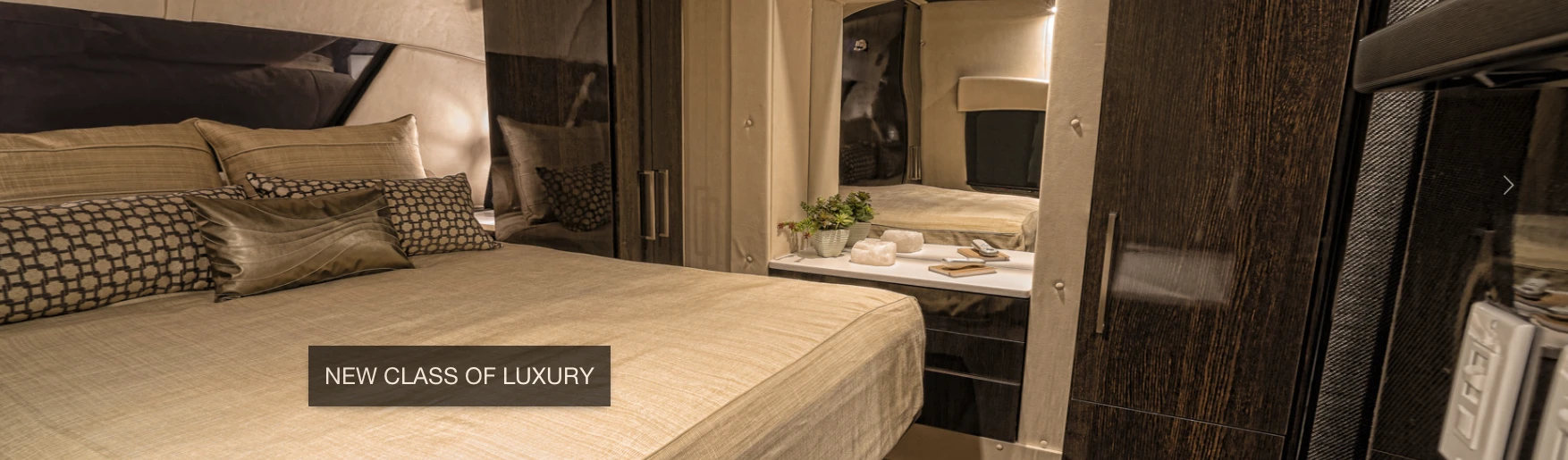 The interior includes a master bedroom and sleeps up to six