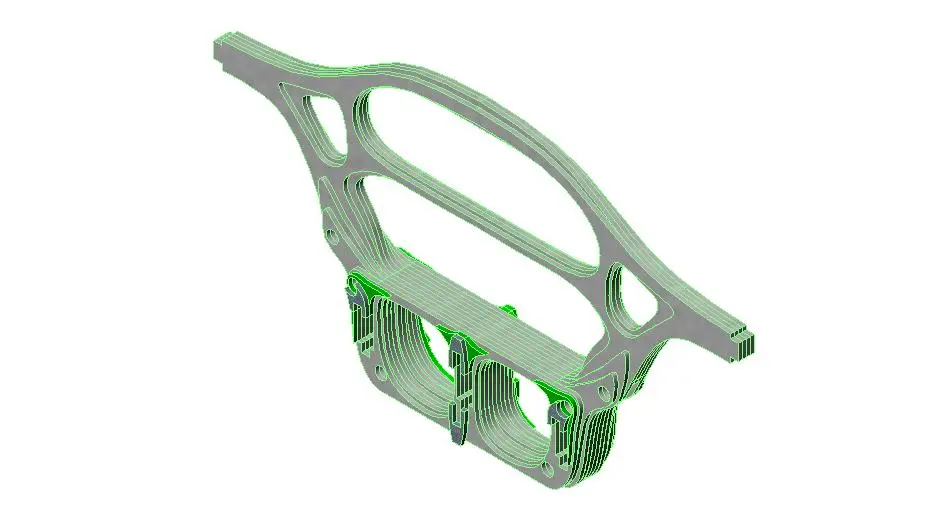 Precision machined components fit together to form the center bulkhead