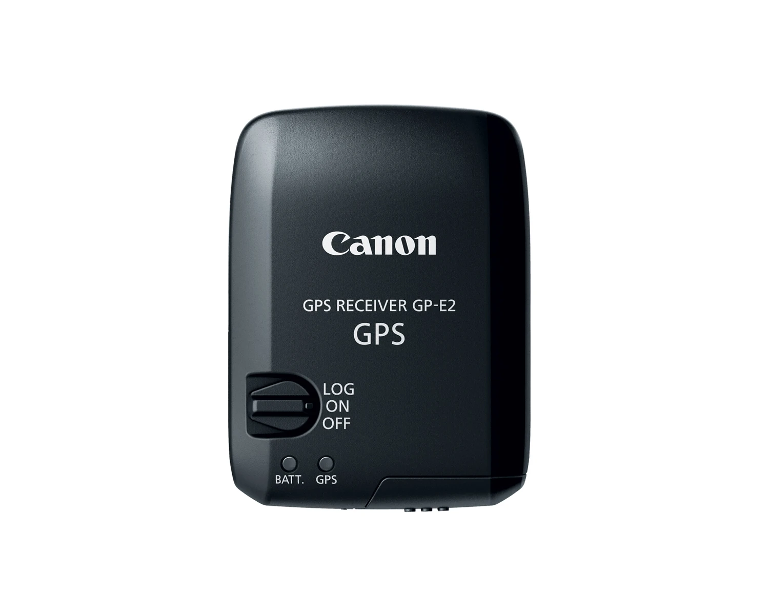 The GP-E2 GPS Receiver will log latitude, longitude, elevation, and the Universal Time Code