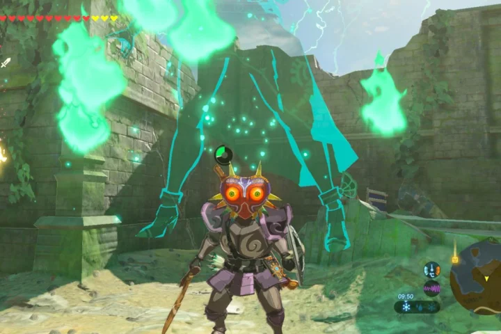 It's a scary mask...