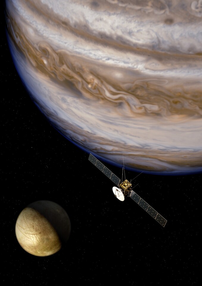 An artists Impression of JUICE (Image: ESA)