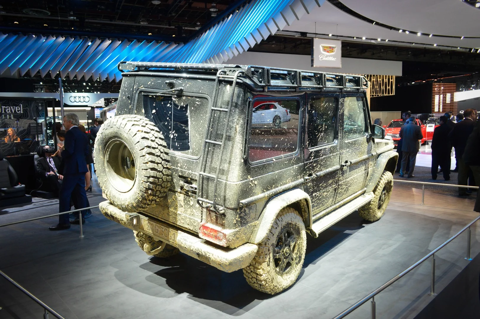 A not-so-new Mercedes G-Class appears next to the all-new G-Class