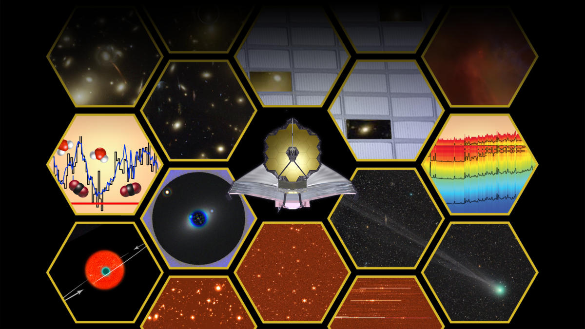 Artist’s illustration representing the scientific capabilities of NASA’s James Webb Space Telescope