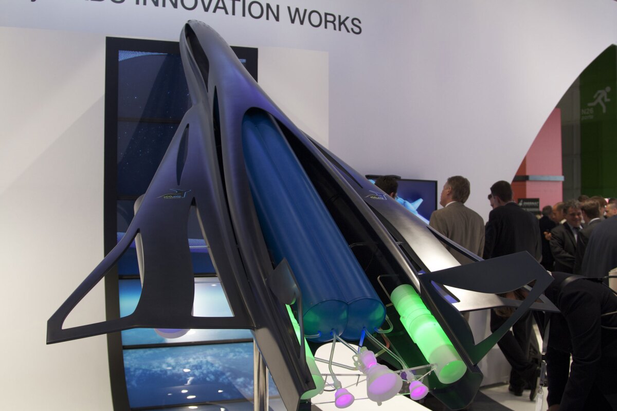 EADS' ZEHST concept plane mock-up at the 2011 Paris Airshow (Photo: Noel McKeegan/Gizmag)