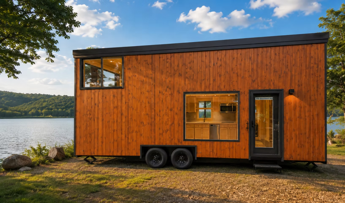 This towable tiny house is actually suited to full-time living