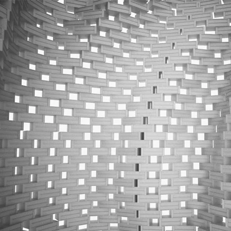 Flying robots will construct a 6 meter (19.7 foot) high tower (image: FRAC Centre)