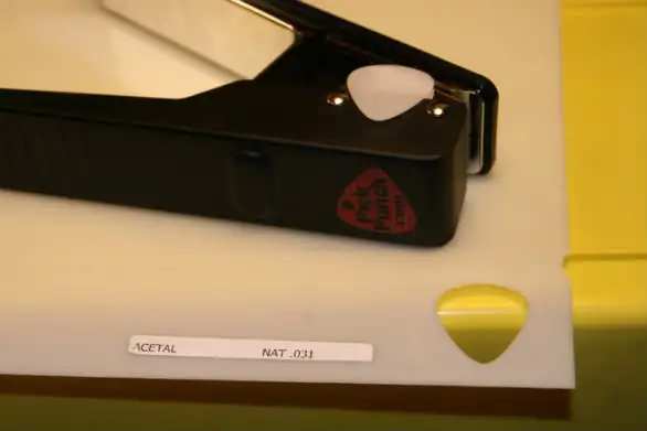 Pick Punch with an Acetal natual color sheet