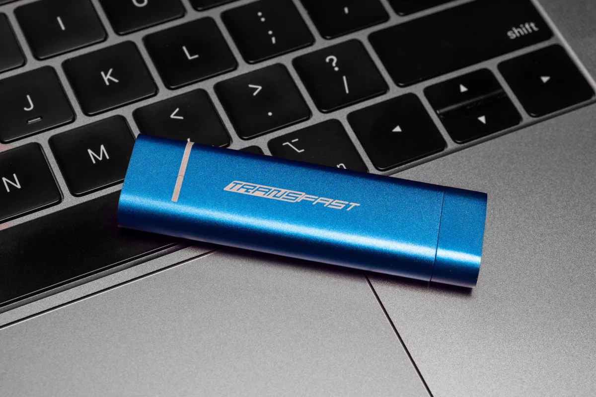 Transfast is a tiny, portable SSD with super fast read and write speeds