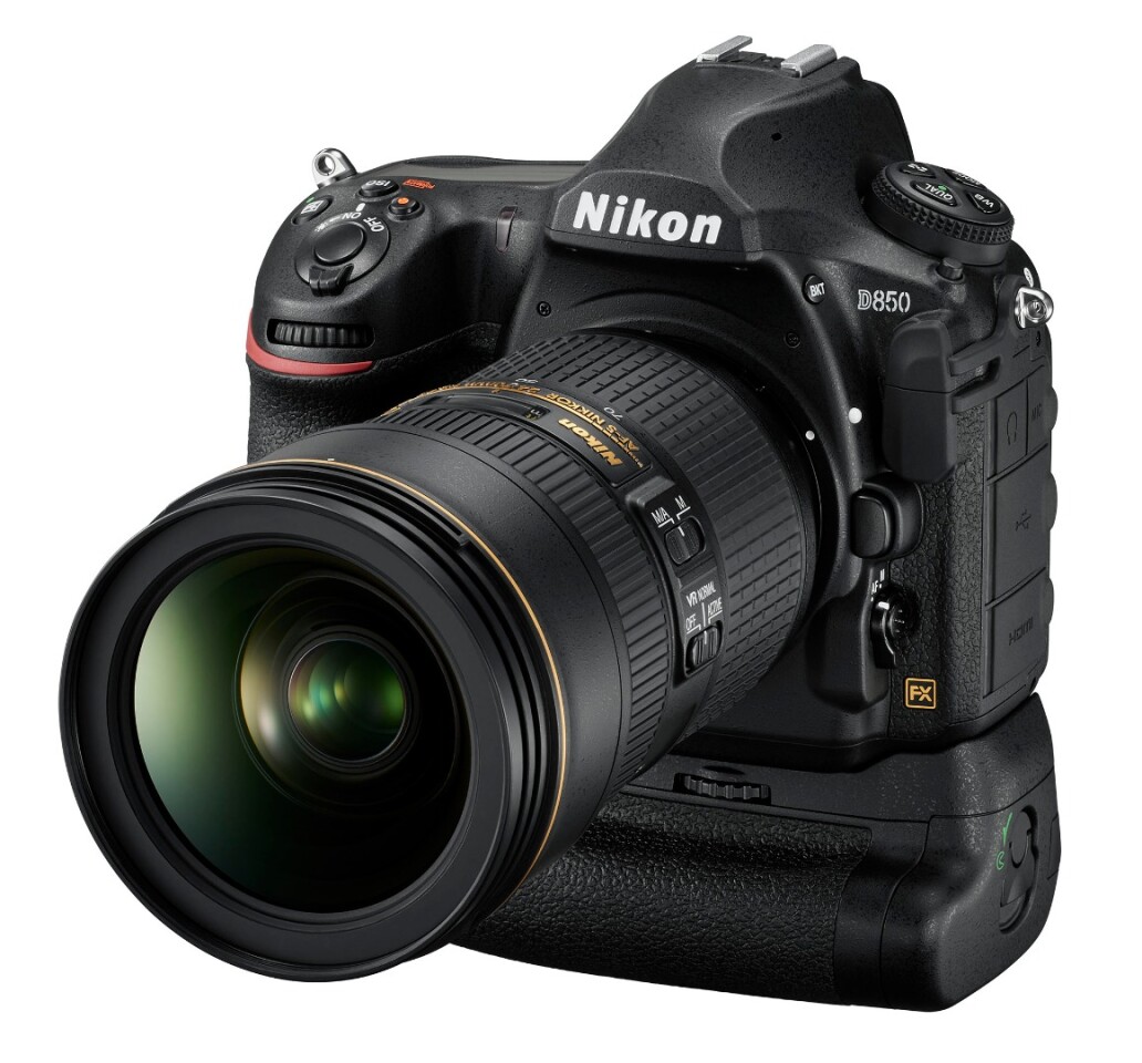 The D850's battery is good for up to 1,840 shots per charge, or up to 5,140 shots with the addition of the optional battery grip