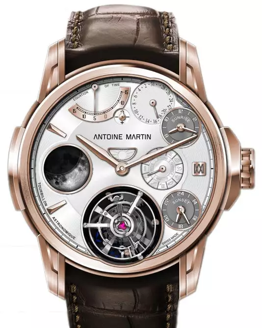 Watch with a tourbillon at 6 o'clock
