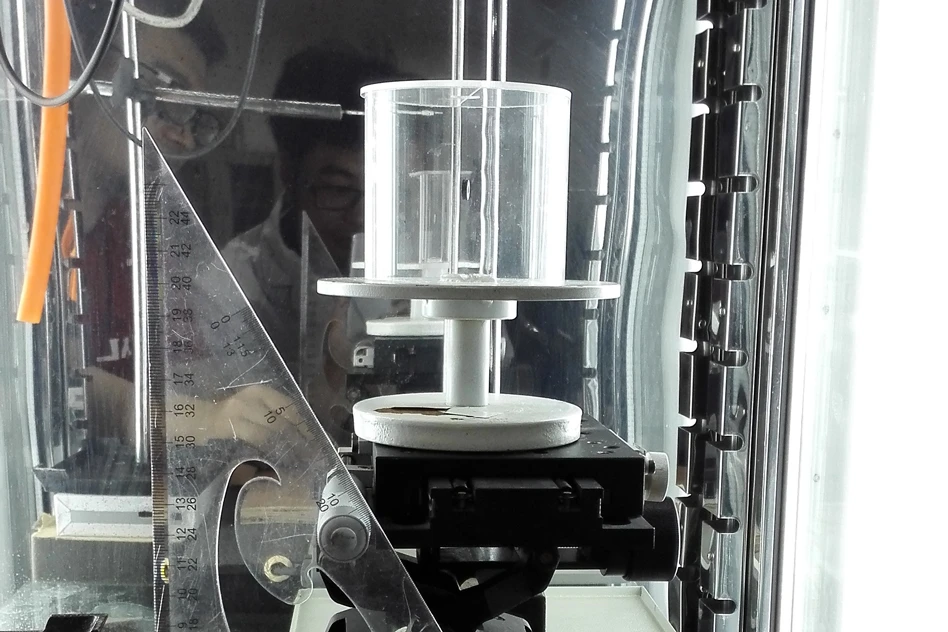 The humidity chamber where the researchers tested the spider silk
