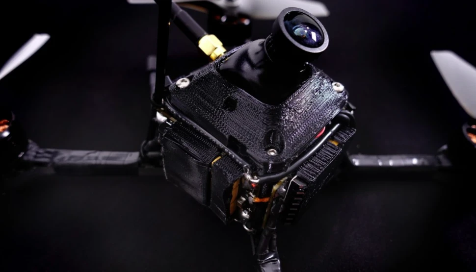 Closeup of the RacerX drone