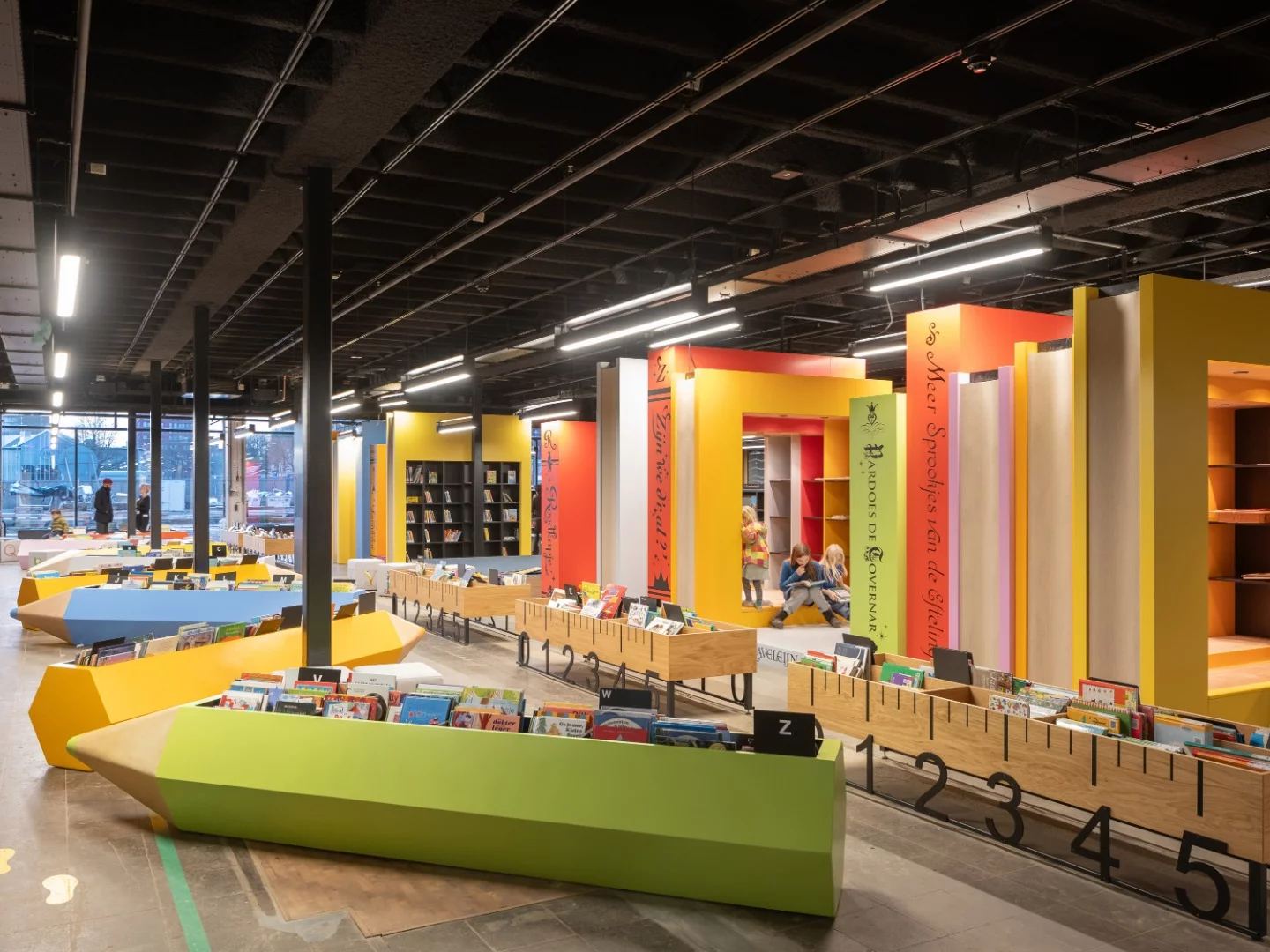 The children's library inside the LocHal Library
