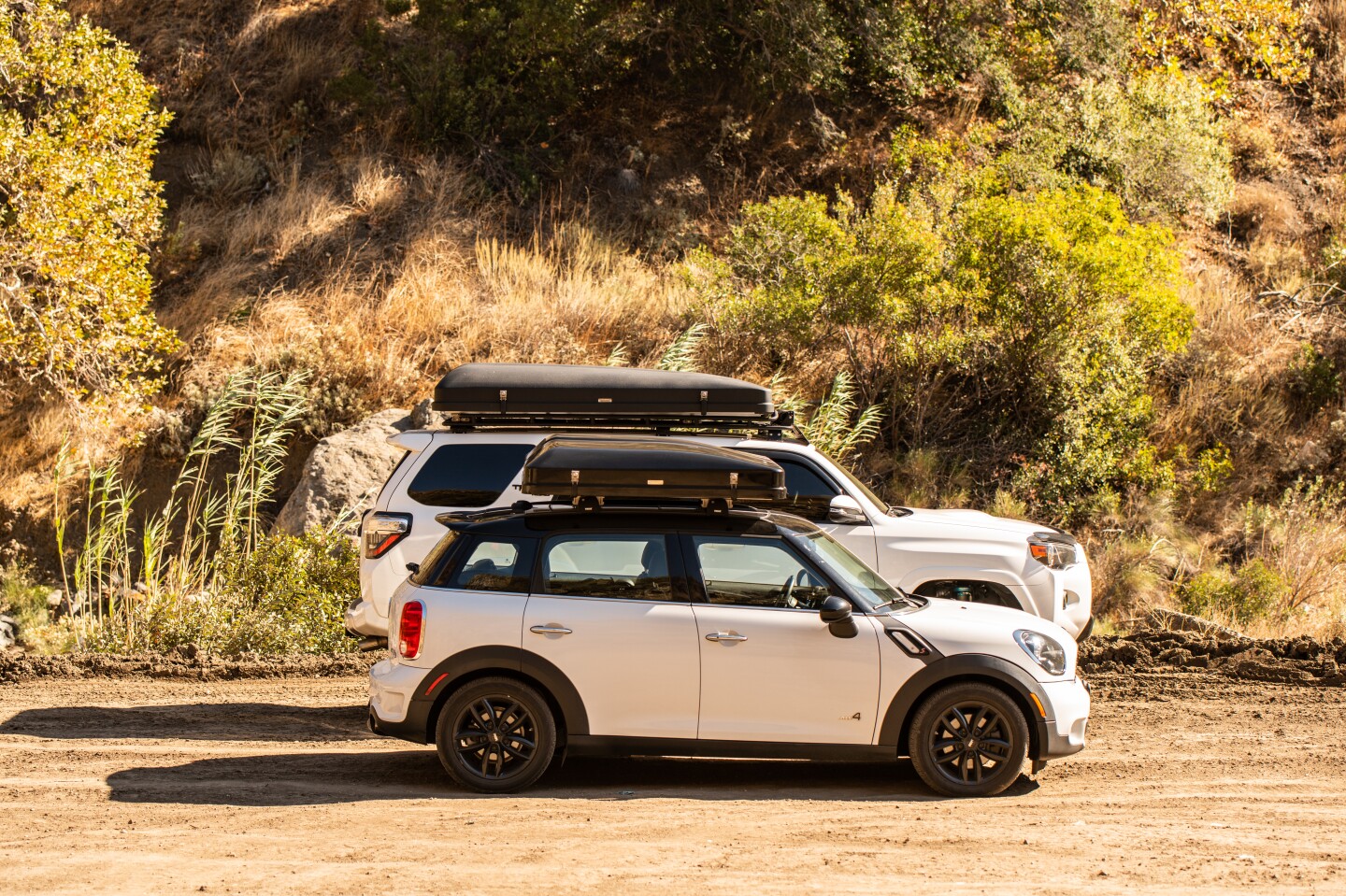 The Mini drops two people and 29 inches compared to the original Skycamp
