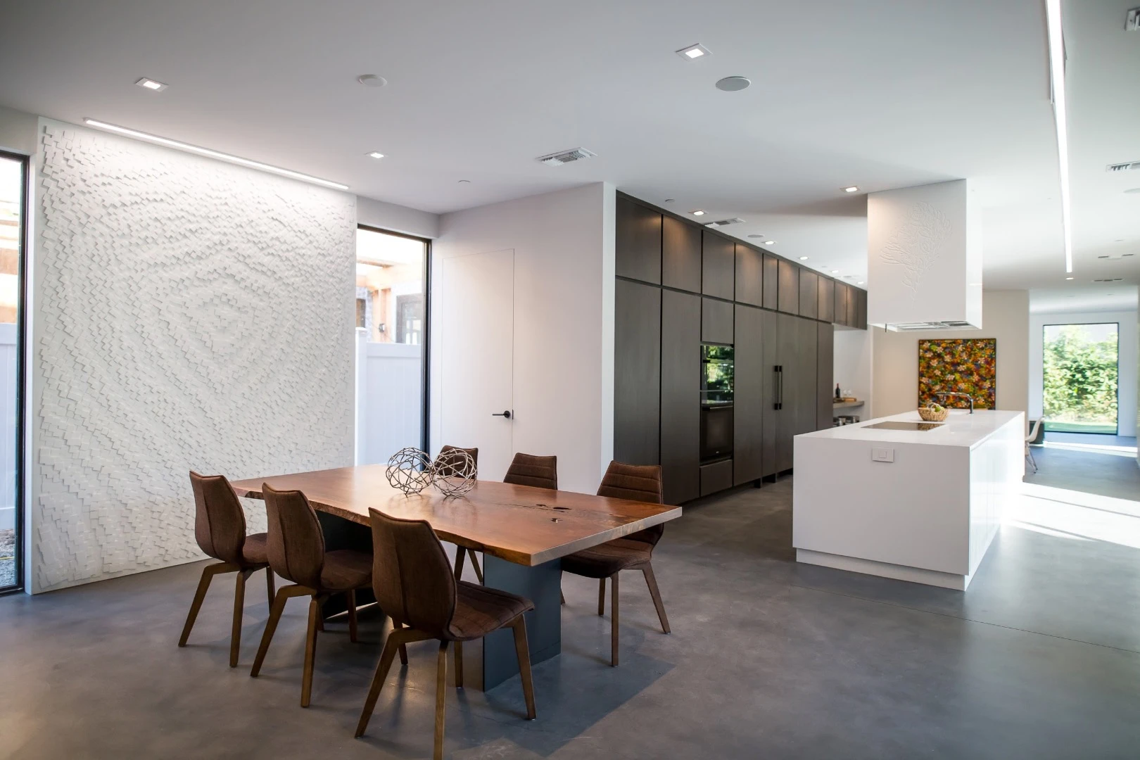 A shot of the Wave House's dining room