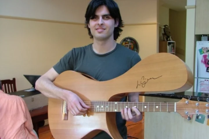 Lenny with the Stereo Acoustic Guitar