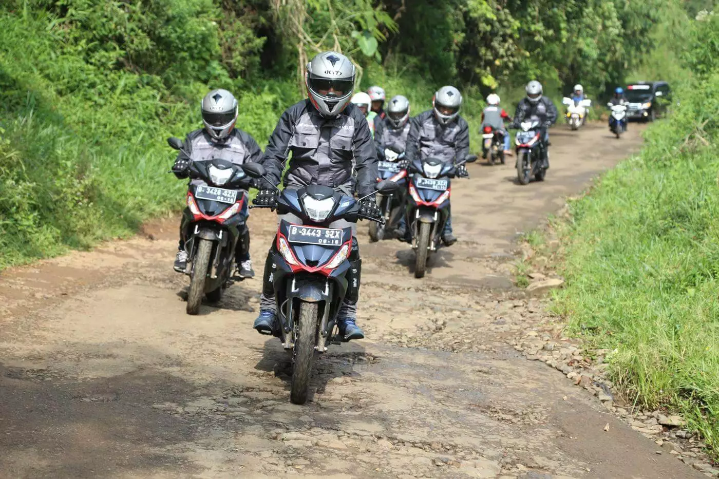 The launch event of the Honda Supra GTR 150 included an 8-day, 3,200-km (2,000-mile) tour around Borneo on every kind of surface as a testament of the bike's versatility and reliability