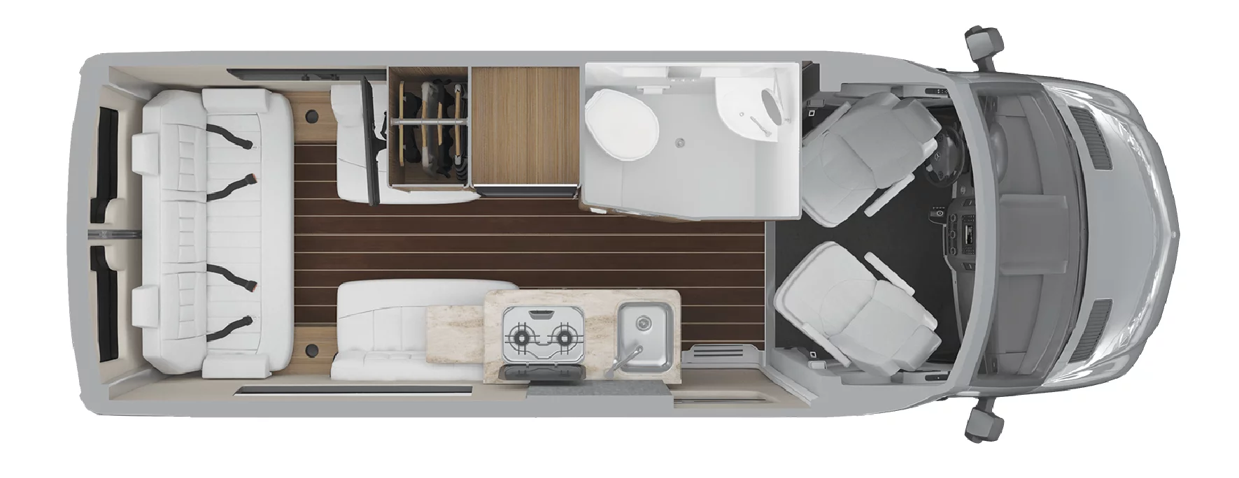 Airstream Interstate Nineteen floor plan