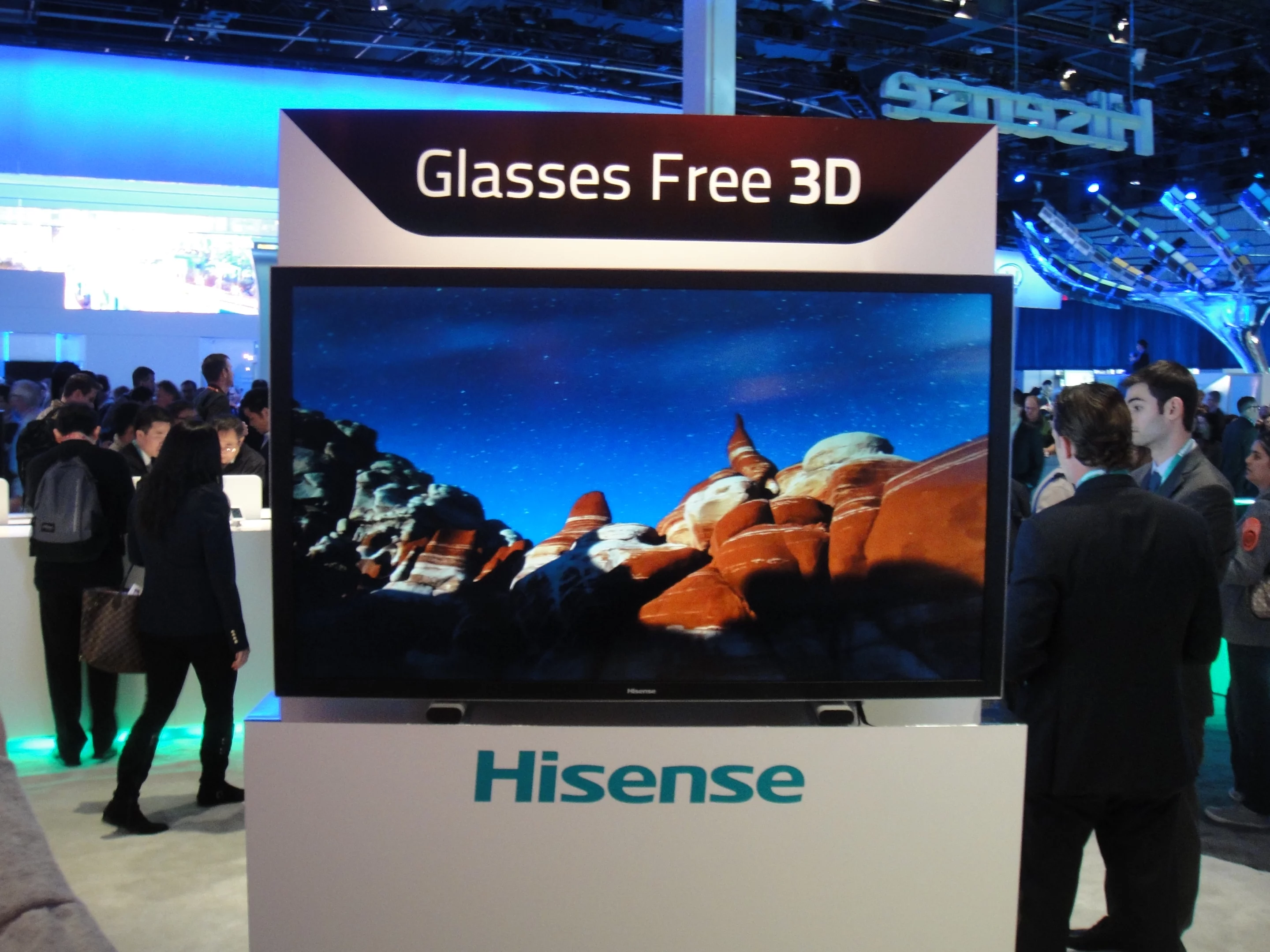 Hisense revealed new advancements in their own glasses-free 3D technology at CES with the 60-inch GF60XT980 television concept