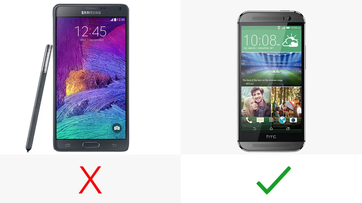 The HTC handset features Motion Launch gestures