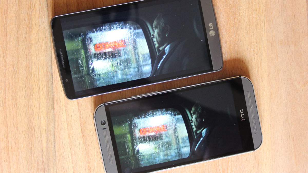 Contrast ratios are a little better on the HTC device (Photo: Chris Wood/Gizmag.com)