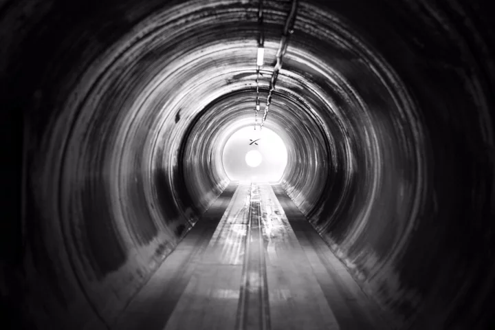A Hyperloop test facility at Elon Musk's SpaceX headquarters