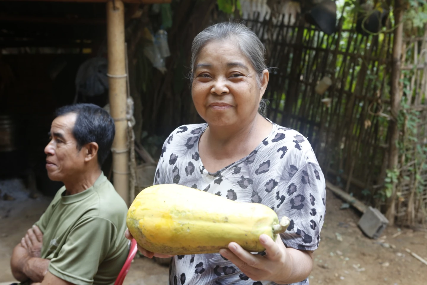 One evening our home stays happened to be exactly where the food was prepared and we watched as our evening meal was assembled from produce grown in or nearby the village. We were the guests of the village and everyone in the village contributed.