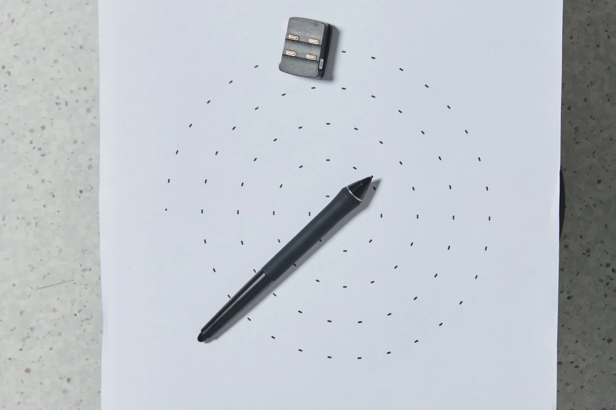 The early detection test for Parkinson's involves a subject undertaking a short series of writing and drawing tasks, with software monitoring the data in real-time