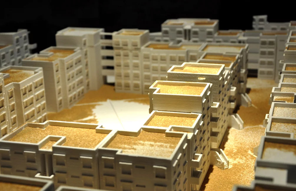 Monditalia: architecture models in sand (Photo: Edoardo Campanale)